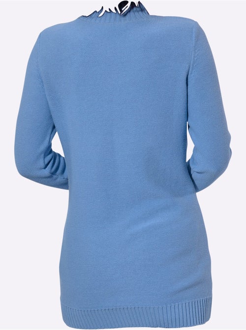 Pull Long Pur Coton - Taille Standard - Witt - Kiabi Pull Long Pur Coton - Taille Standard - Witt - Kiabi