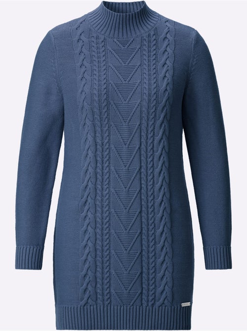 Pull Long Pur Coton - Taille Standard - Witt - Kiabi Pull Long Pur Coton - Taille Standard - Witt - Kiabi