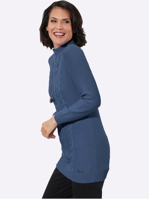 Pull Long Pur Coton - Taille Standard - Witt - Kiabi Pull Long Pur Coton - Taille Standard - Witt - Kiabi