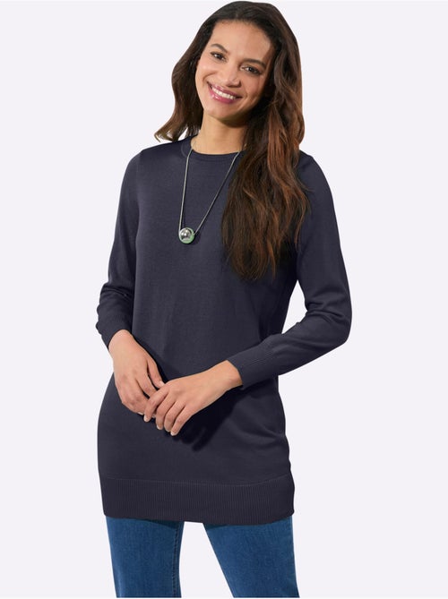 Pull Long Pur Coton - Taille Standard - Witt - Kiabi