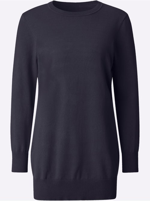 Pull Long Pur Coton - Taille Standard - Witt - Kiabi
