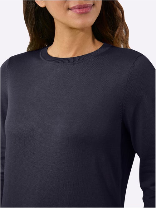 Pull Long Pur Coton - Taille Standard - Witt - Kiabi