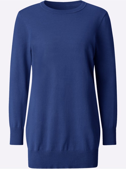 Pull Long Pur Coton - Taille Standard - Witt - Kiabi