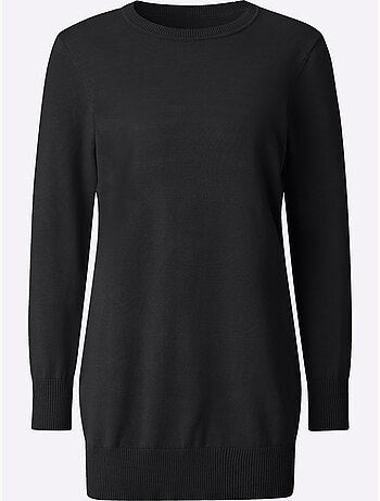 Pull Long Pur Coton - Taille Standard - Witt