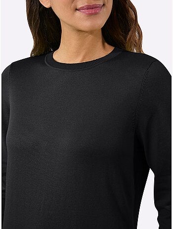 Pull Long Pur Coton - Taille Standard - Witt