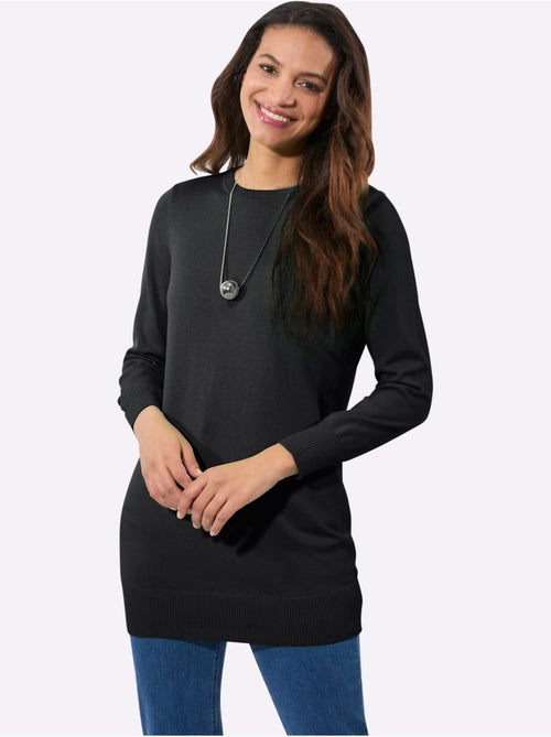 Pull Long Pur Coton - Taille Standard - Witt - Kiabi