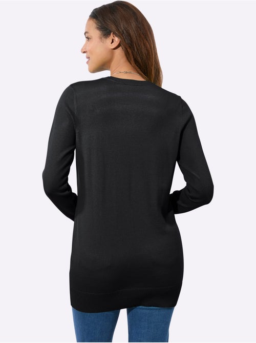 Pull Long Pur Coton - Taille Standard - Witt - Kiabi