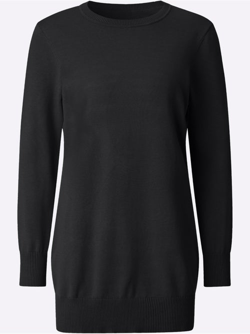 Pull Long Pur Coton - Taille Standard - Witt - Kiabi