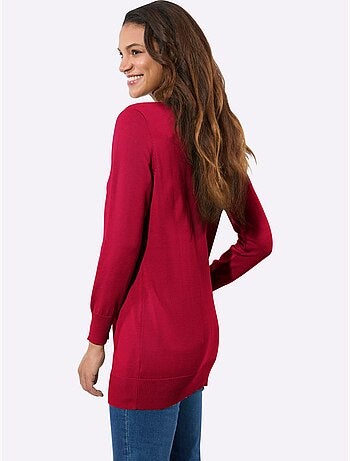 Pull Long Pur Coton - Taille Standard - Witt