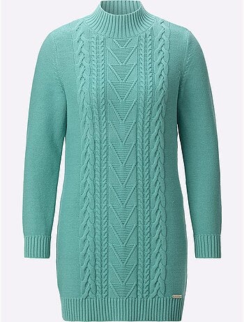 Pull Long Pur Coton - Taille Standard - Witt