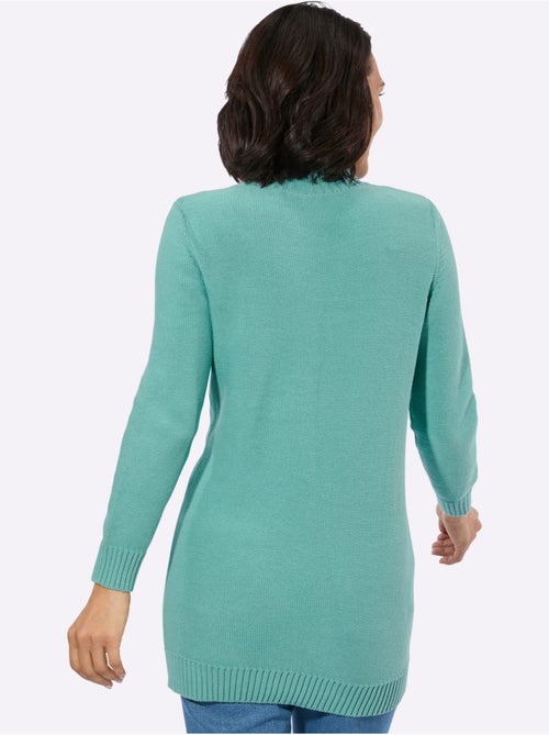Pull Long Pur Coton - Taille Standard - Witt - Kiabi