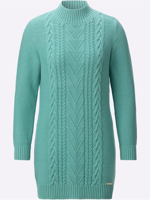Pull Long Pur Coton - Taille Standard - Witt - Kiabi