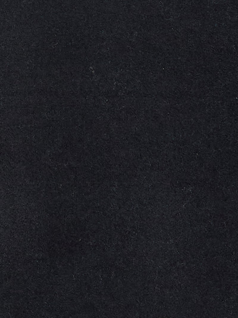 Pull loose col rond uni Noir - Kiabi