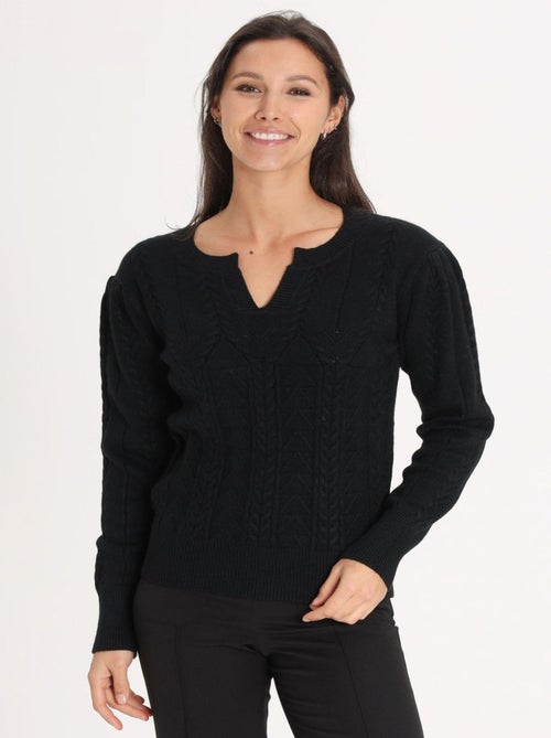 Pull Loua Black | Gerard Pasquier Avec Col Plongeant | Gerard Pasquier - Kiabi