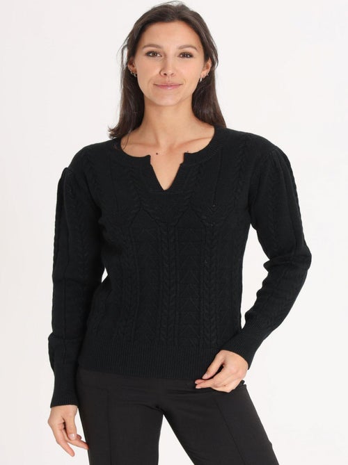 Pull Loua Black | Gerard Pasquier Avec Col Plongeant | Gerard Pasquier - Kiabi
