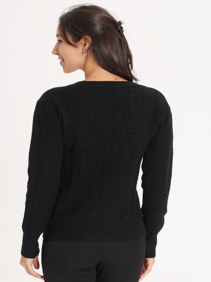 Pull Loua Black | Gerard Pasquier Avec Col Plongeant | Gerard Pasquier Noir - Kiabi