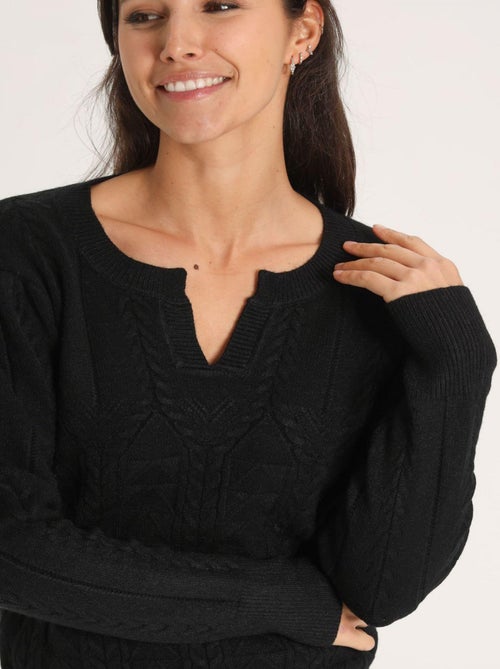 Pull Loua Black | Gerard Pasquier Avec Col Plongeant | Gerard Pasquier - Kiabi