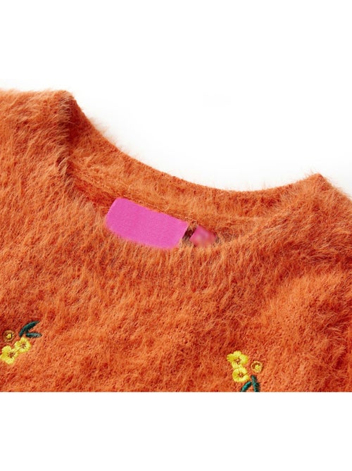 Pull maille à col rond broderies fleurs - vidaxl - Kiabi Pull maille à col rond broderies fleurs - vidaxl - Kiabi
