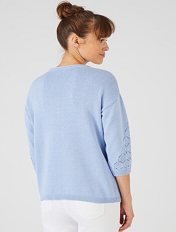 Pull maille ajourée - Damart