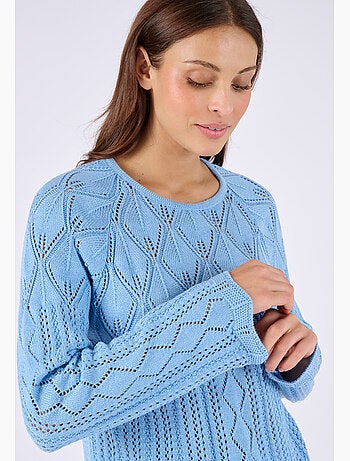 Pull maille ajourée - Damart