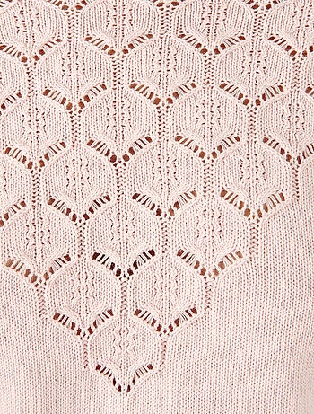 Pull maille ajourée - Damart