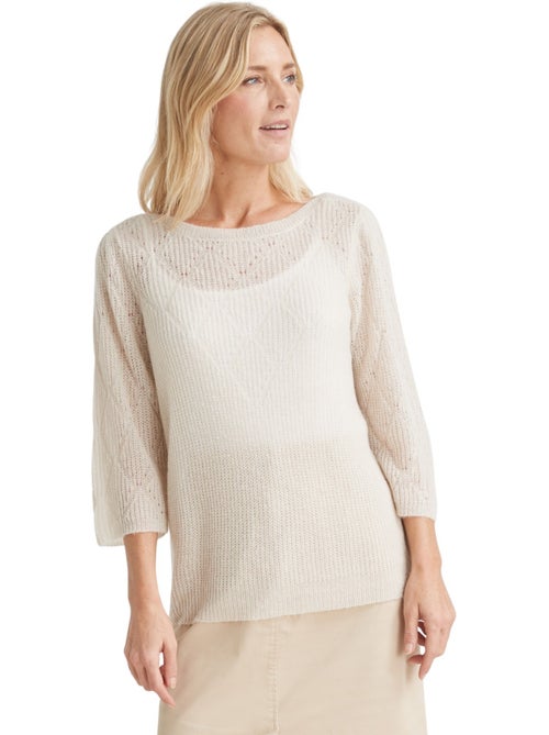 Pull maille ajourée - DAXON - Kiabi