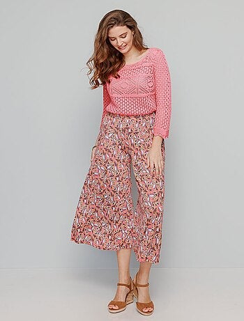 Pull maille ajourée effet crochet - AFIBEL