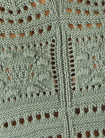 Pull maille ajourée effet crochet - Damart