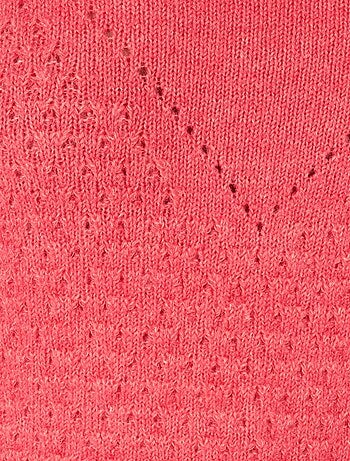 Pull maille ajourée et point fantaisie Thermolactyl - Damart