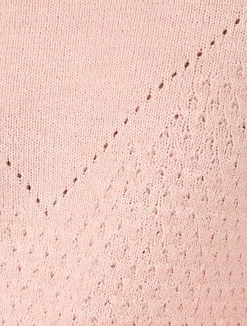 Pull maille ajourée et point fantaisie Thermolactyl - Damart