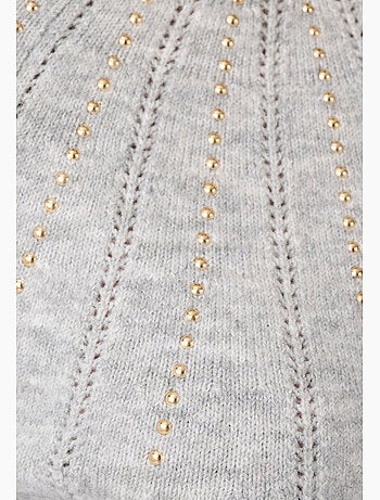 Pull maille ajourée et strass thermolactyl - damart