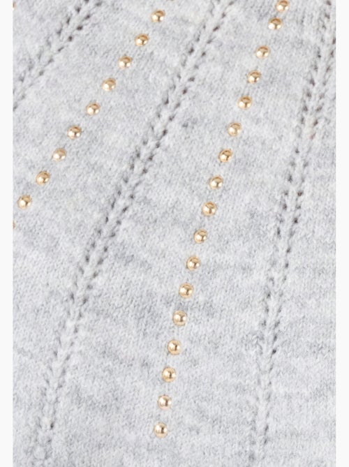 Pull maille ajourée et strass Thermolactyl - Damart - Kiabi