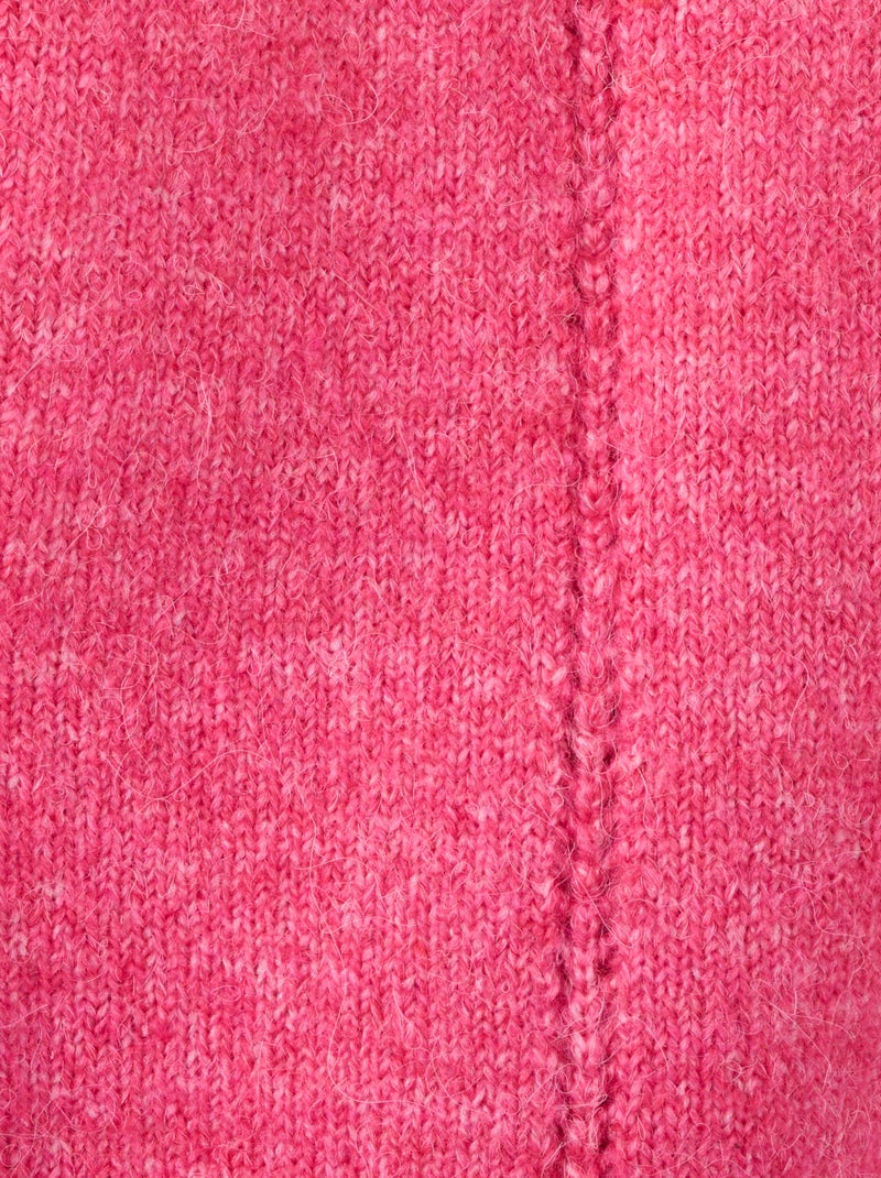 Pull maille ajourée et strass Thermolactyl - Damart Rose framboise - Kiabi