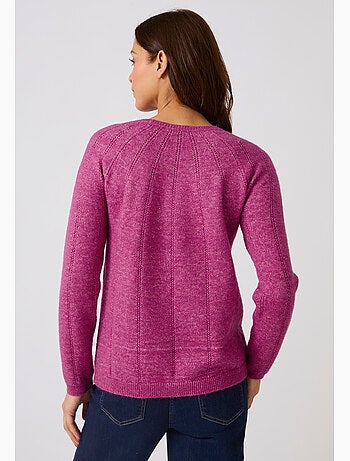 Pull maille ajourée et strass thermolactyl - damart