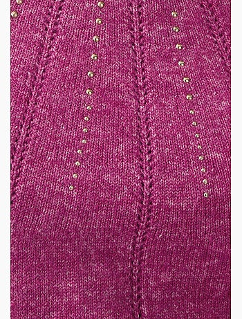 Pull maille ajourée et strass thermolactyl - damart