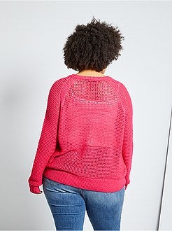 Pull maille ajourée - Kiabi