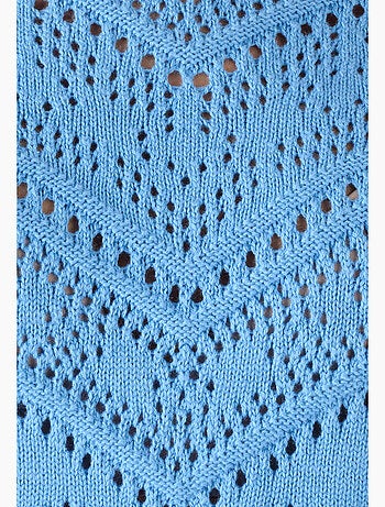 Pull maille ajourée manches aux coudes - Damart