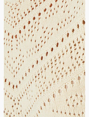 Pull maille ajourée manches aux coudes - Damart