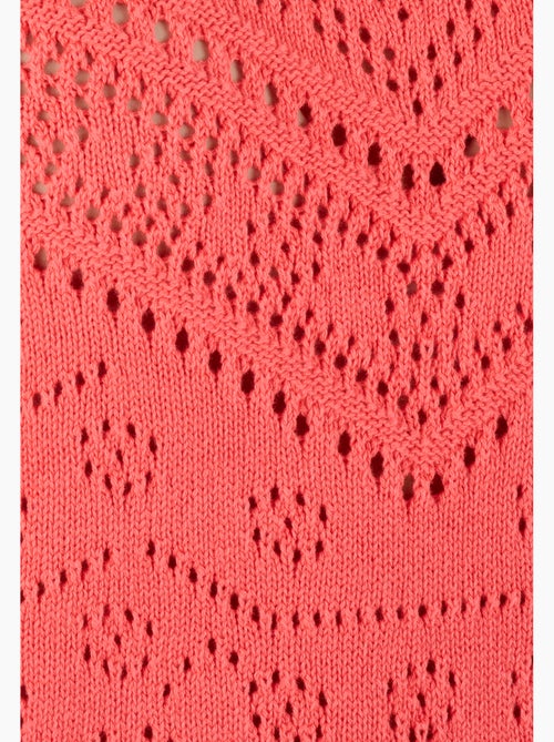 Pull maille ajourée manches aux coudes - Damart - Kiabi
