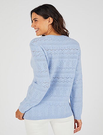 Pull maille ajourée Thermolactyl - Damart