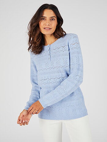 Pull maille ajourée Thermolactyl - Damart