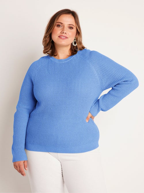 Pull maille brillante col rond - Afibel - Kiabi