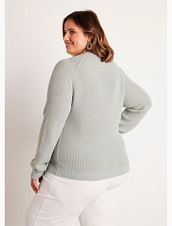 Pull maille brillante col rond - Afibel