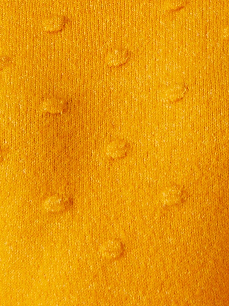 Pull maille chaude fantaisie, manches longues Thermolactyl - Damart Jaune - Kiabi