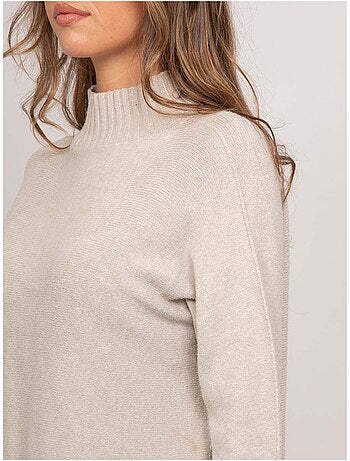 Pull maille col montant oversize kaleta
