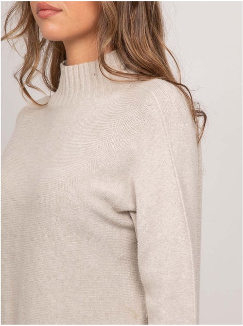 Pull maille col montant oversize kaleta - Kiabi Pull maille col montant oversize kaleta - Kiabi