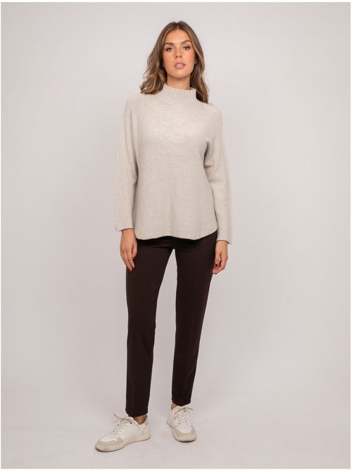 Pull maille col montant oversize kaleta - Kiabi Pull maille col montant oversize kaleta - Kiabi