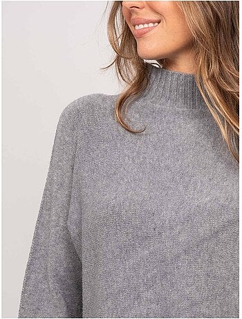 Pull maille col montant oversize kaleta