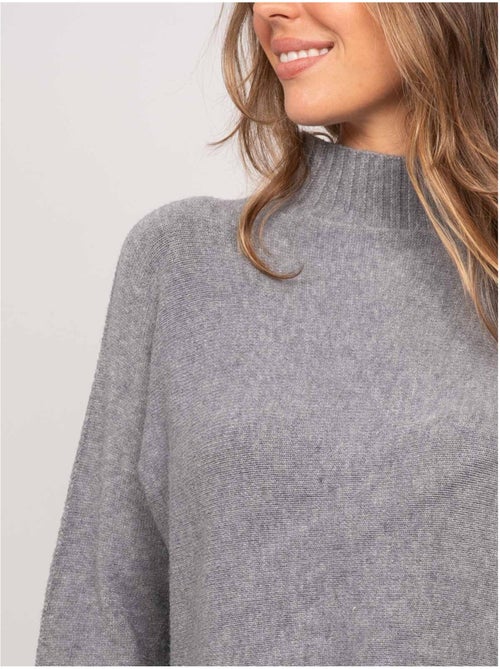 Pull maille col montant oversize kaleta - Kiabi Pull maille col montant oversize kaleta - Kiabi