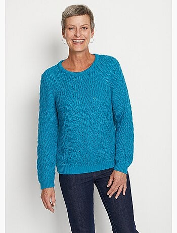 Pull maille côtelée fantaisie - Afibel